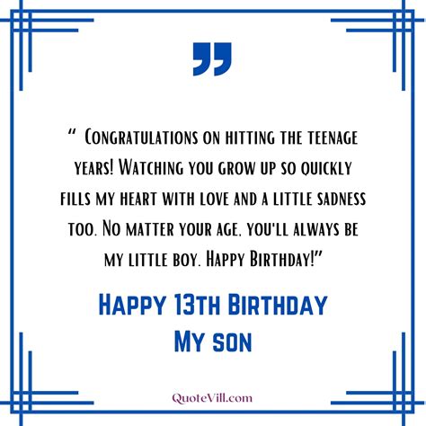 Welcome to the Teen Years: 60+ Perfect 13th Birthday Wishes for Your Son