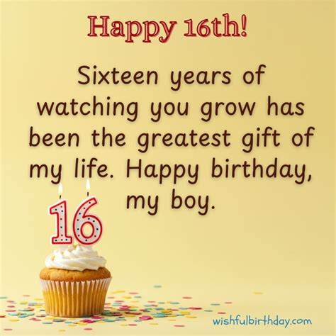 Celebrating Your Son: The Perfect 16th Birthday Wishes for Every Parent