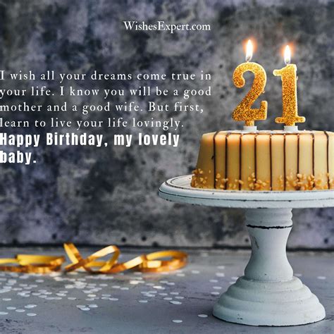 21st Birthday Daughter Wishes