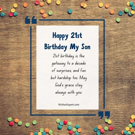 Cheers to 21 Years: The Ultimate Guide to Heartfelt and Funny 21st Birthday Wishes for a Son