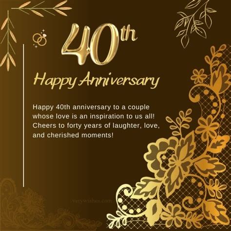 Celebrating Four Decades of Love: The Ultimate Guide to 40th Anniversary Wishes