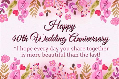 40 Perfect 40th Marriage Anniversary Wishes to Celebrate a Ruby Love Story