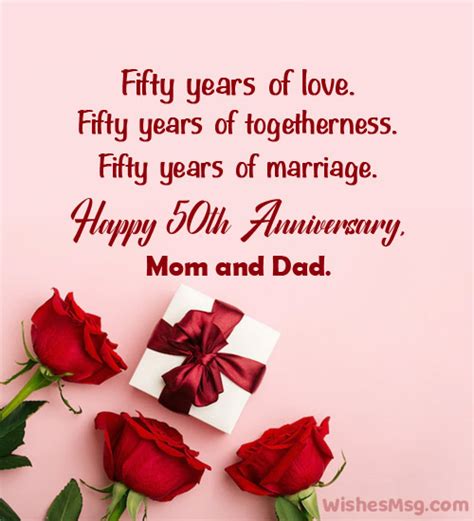 Celebrating 50 Years of Love: The Ultimate Guide to 50th Anniversary Wishes for Your Parents