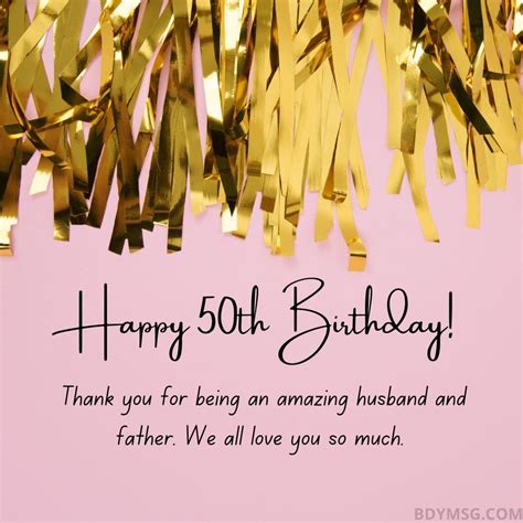 Cheers to 50 Years: The Ultimate Guide to 50th Birthday Wishes for Your Husband