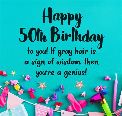 Welcome to the Club: 50 Funny 50th Birthday Wishes for the Nifty Fifty