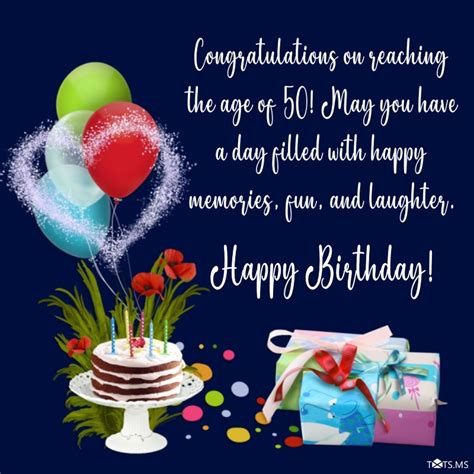 Celebrating Five Decades: Heartfelt and Humorous 50th Birthday Wishes