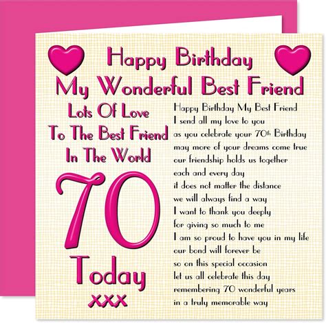 Cheers to 70 Years: Heartfelt and Funny 70th Birthday Wishes for a Friend