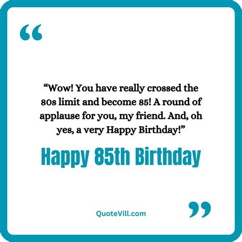 85th Birthday Wishes
