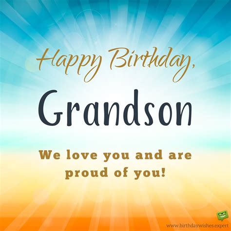 From Your Biggest Fans: The Best Birthday Wishes for Your Adult Grandson