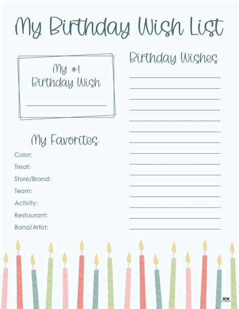 The Ultimate Birthday Wish List Template: 6 Creative Ways to Ask for What You Really Want