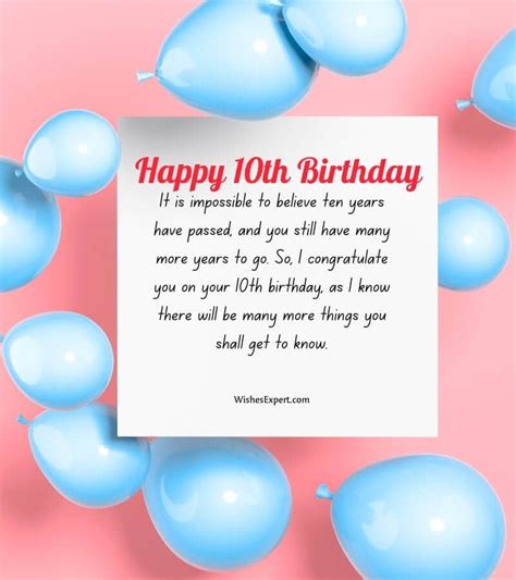 Hitting Double Digits: 50+ Perfect Birthday Wishes for a 10-Year-Old