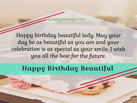 Birthday Wishes Beautiful Lady