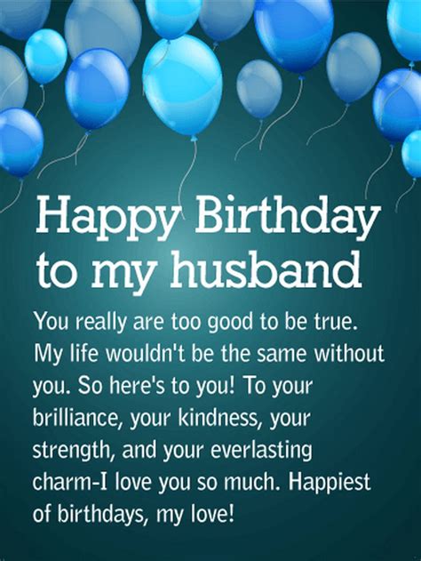 Finding the Perfect Words: 50+ Heartfelt Birthday Wishes Card for Husband Messages