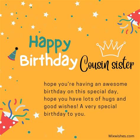 The Ultimate List of Birthday Wishes for Your Cousin Sister