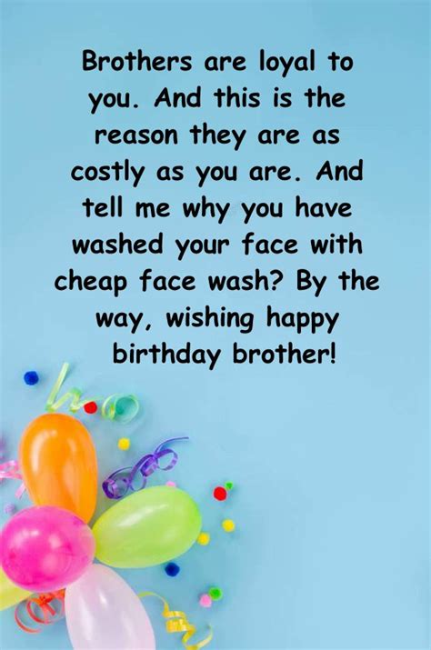 Laughs Guaranteed: 50+ Funny Birthday Wishes for Your Brother
