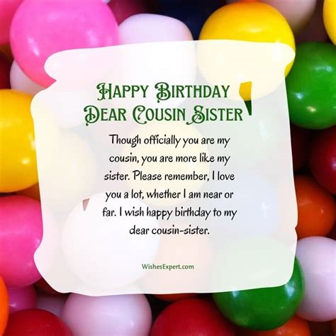 Happy Birthday! 50+ Perfect Birthday Wishes for Your Cousin Sister