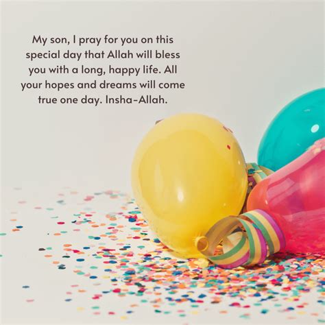 Birthday Wishes For Son Islamic