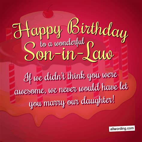 The Ultimate Guide to Birthday Wishes and Messages for Your Son-in-Law
