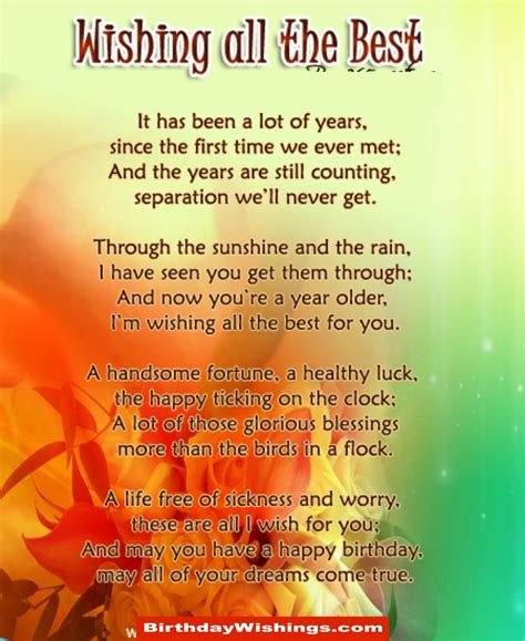 Find the Perfect Birthday Wishes Poem for Their Special Day