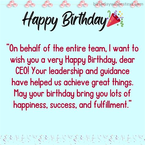Celebrating the Captain: 50+ Professional and Inspiring Birthday Wishes to Your CEO