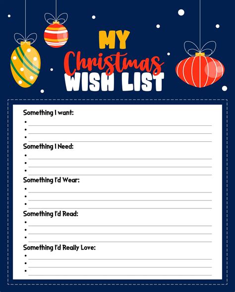 Christmas Wish List 2024
