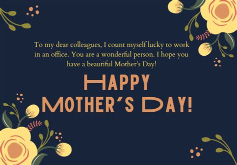 Coworker Mothers Day Wishes For Colleagues