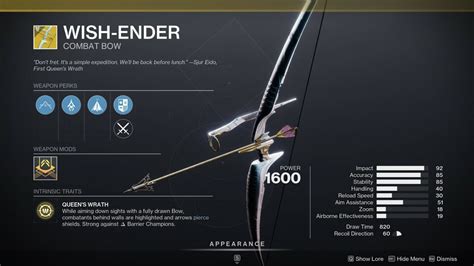 Echoes of Hope: 40+ Wishes for the Destiny 2 Wish-Ender Catalyst in The Final Shape