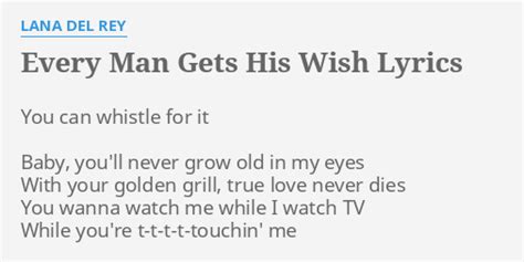 Everyman Gets His Wish: Lyrical Wishes for the Good Guys in Your Life