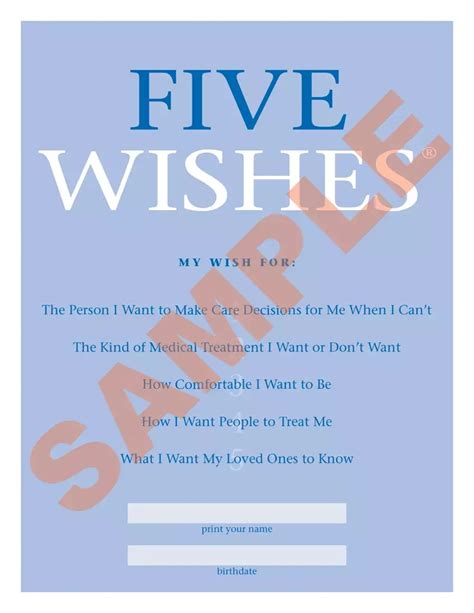 Beyond the Five Wishes Form PDF: A Heartfelt Guide to Defining Your Final Wishes