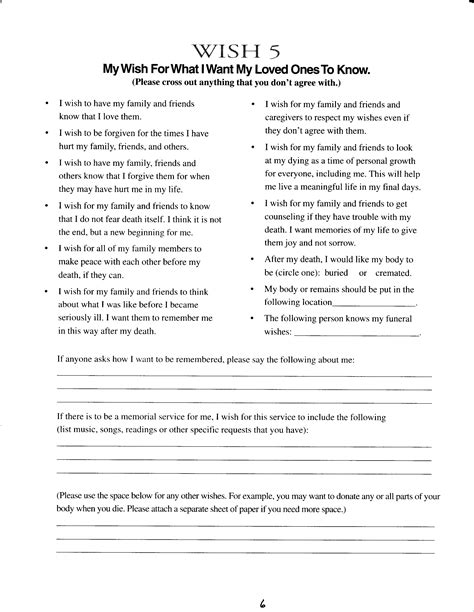 From Our Heart to Yours: A Guide to Writing Your Five Wishes PDF