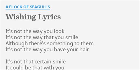 I Ran to Write You: A Flock of Seagulls Wishing Lyrics for Every Fan