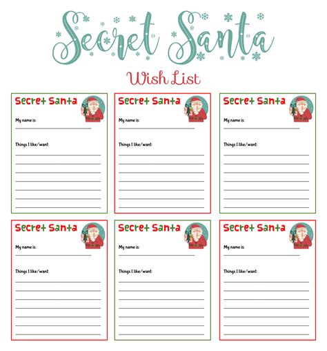 The Ultimate Free Secret Santa Wish List Template: 50+ Ideas to Get the Perfect Gift