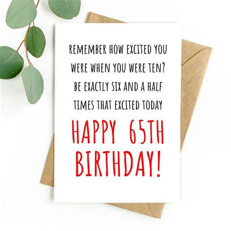 Ready to Retire the Boring Birthday Card? 65+ Funny 65th Birthday Wishes