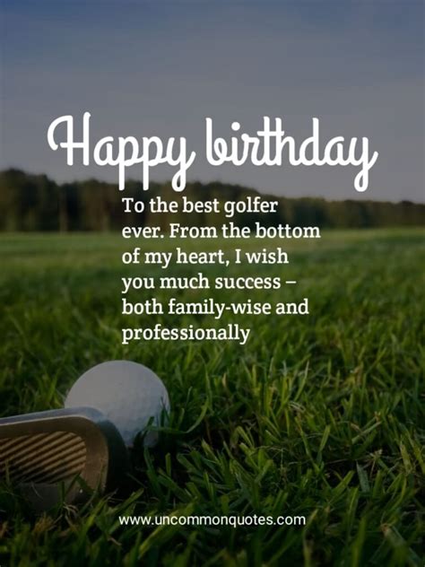 Score a Hole-in-One: The Ultimate Guide to Golf Birthday Wishes