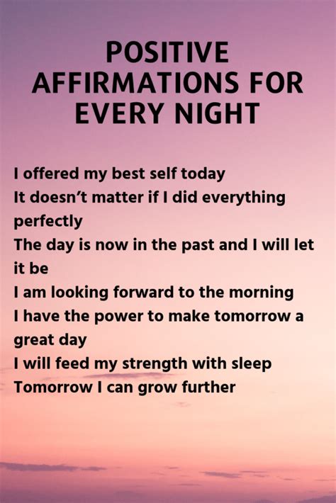 4. Affirming & Appreciative Good Nights