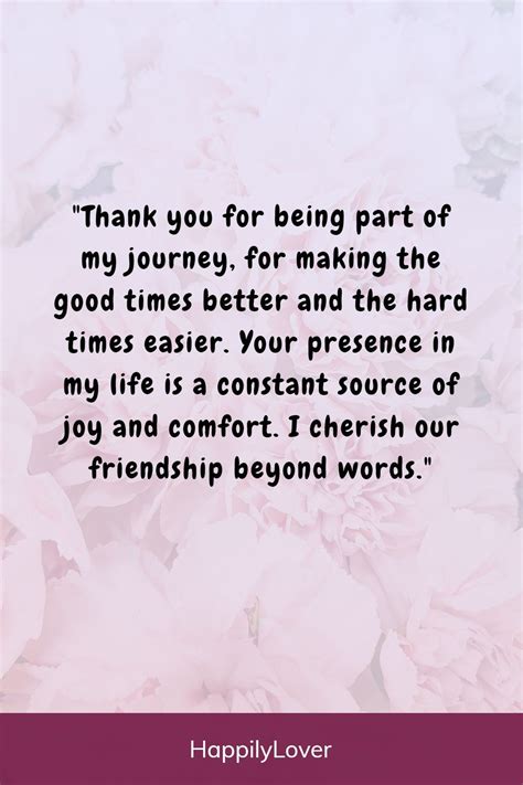 4. Heartfelt Thank You's for the Journey