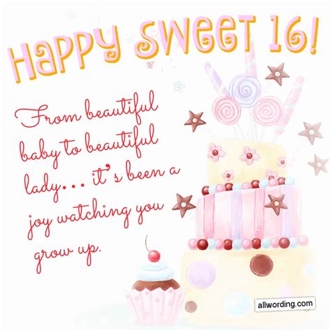 4. Short & Punchy Sweet Sixteen Wishes