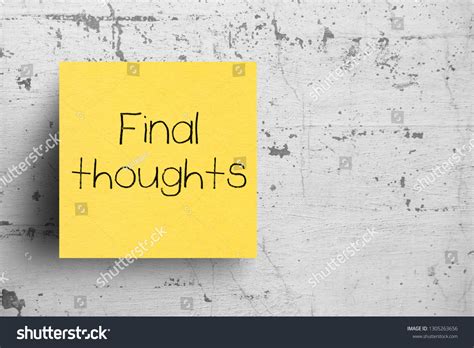 A Final Thought