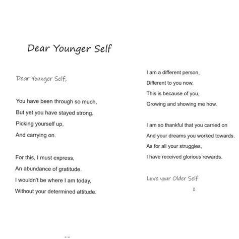 A Postcard to a Younger Self