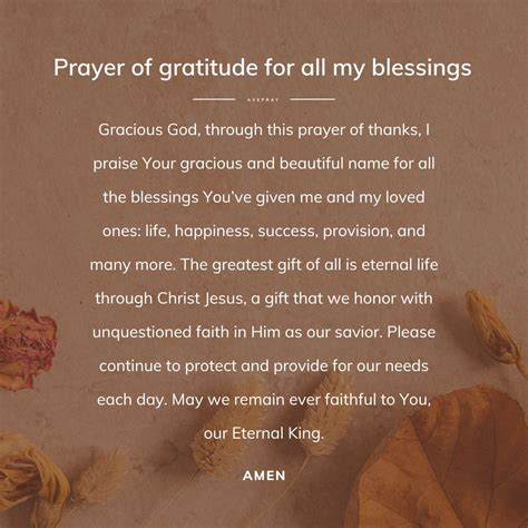 A Prayer of Gratitude for You