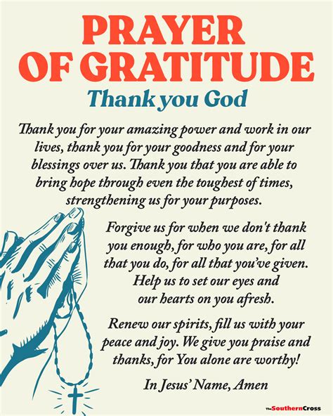 A Prayer of Thanks for You