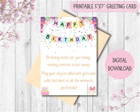 Across the Miles: Birthday Wishes for When You're Far Apart