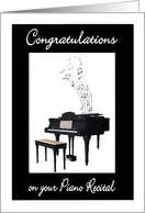 After a Recital or Performance: Notes of Congratulations