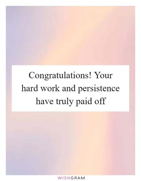 All That Hard Work Paid Off: Wishes Acknowledging Their Dedication