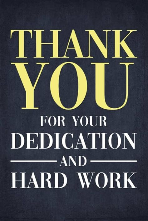 Appreciation for Their Talent & Dedication