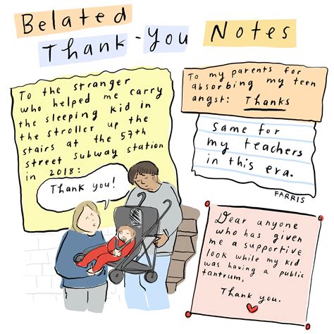 Belated Thank You Notes (Because Life Happens)