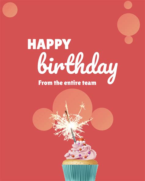 Birthday Greetings from the Entire Team
