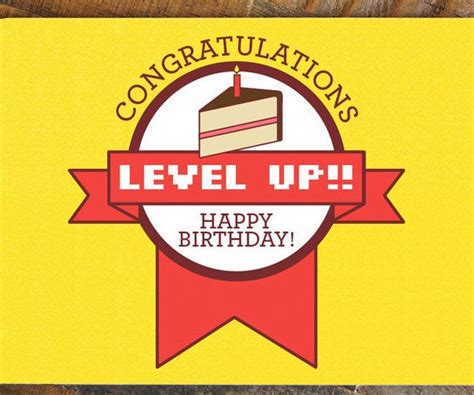 Birthday Wishes for Another Level Up