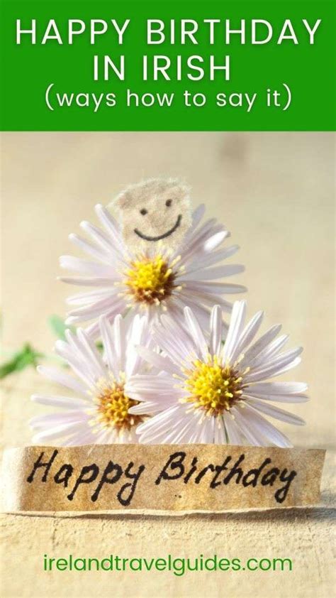 Birthday Wishes in the Irish Language (As Gaeilge)