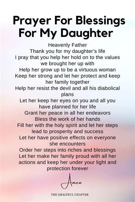 Blessings and Prayers for Her Future